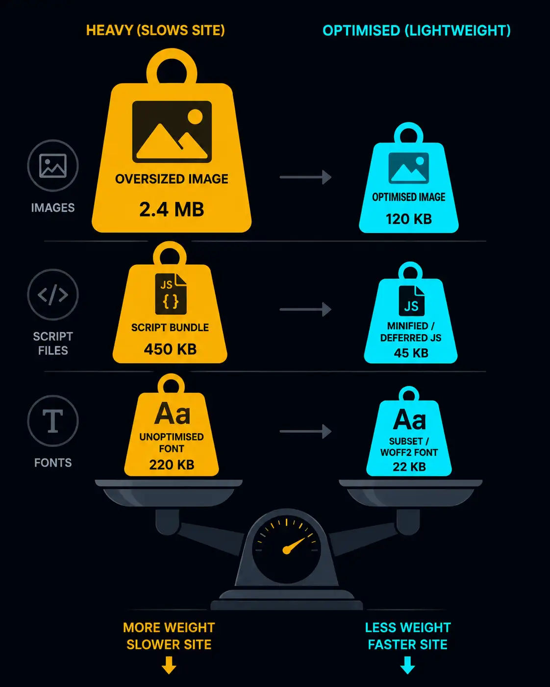 The main causes of slow websites